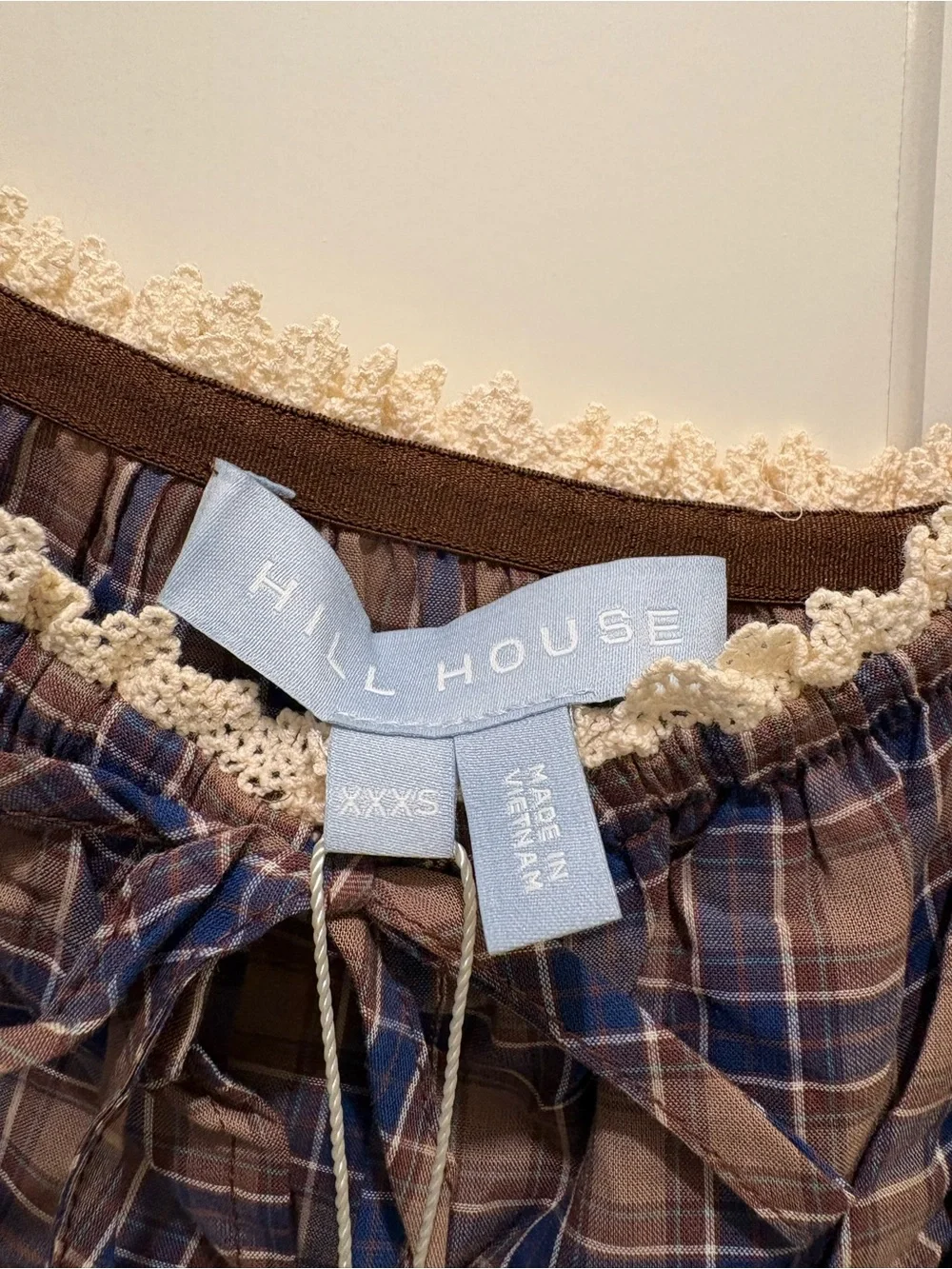 Hill House Spencer Plaid Paulina Top